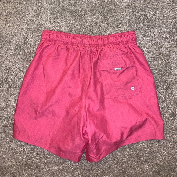 Calvin Klein Pink & White Swim Trunks size S - Picture 9 of 10